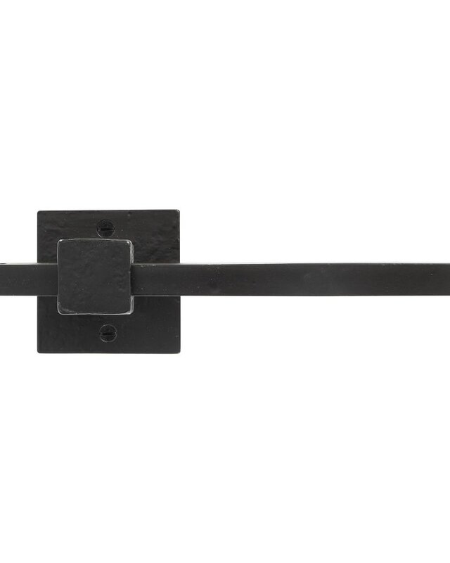 Dauby STUK HOUDER ENKEL Q VEROUDERD IJZER – ZWART (VO) 170mm RECHTS/RIGHT