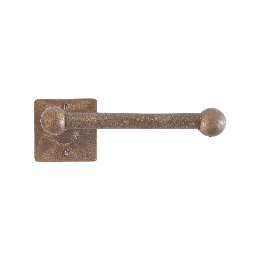 Dauby STUK HOUDER ENKEL SQUARE RUW BRONS (RB) 150mm “Rechts/Right”