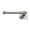 STUK HOUDER ENKEL SQUARE WIT BRONS (WB) 150mm “Links/Left”