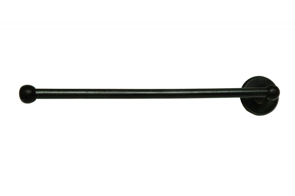 Dauby STUK HOUDER ENKEL VEROUDERD IJZER – ZWART (VO) 350mm ‘Links/Left”