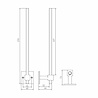 Dauby STUK HOUDER ENKEL Q MAT WIT BRONS (WBS) 370mm RECHTS/RIGHT Dauby STUK HOUDER ENKEL Q MAT WIT BRONS (WBS) 370mm RECHTS/RIGHT