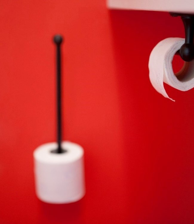 Dauby STUK HOUDER ENKEL VEROUDERD IJZER – ZWART (VO) 150mm ‘Links/Left”