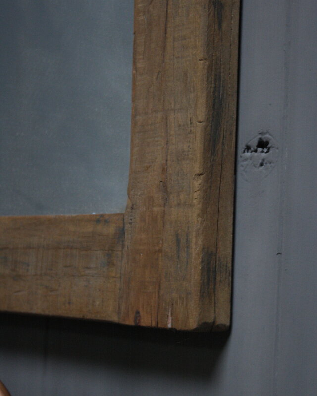 Rene Houtman Toilet Spiegel 75 x 45 cm Oud Teak Hout