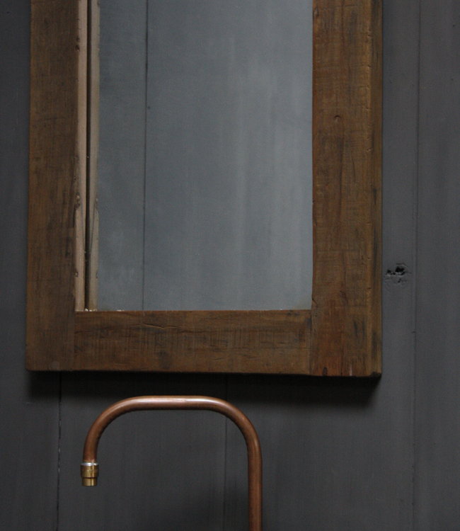 Rene Houtman Toilet Spiegel 75 x 45 cm Oud Teak Hout