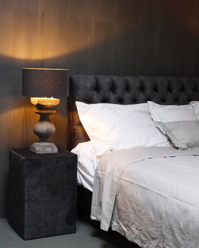 Rene Houtman Hocker Kubus Stof 42x42x60 - Adore D.Grey