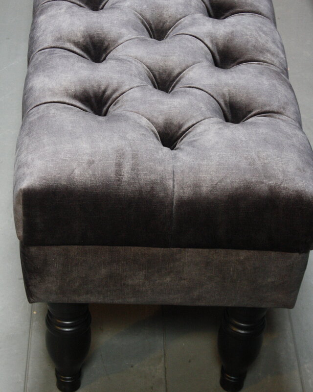 Rene Houtman Bedbankje Gecapitonneerd Adore D.Grey 160 cm