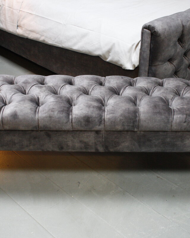 Rene Houtman Bedbankje Gecapitonneerd Adore D.Grey 160 cm