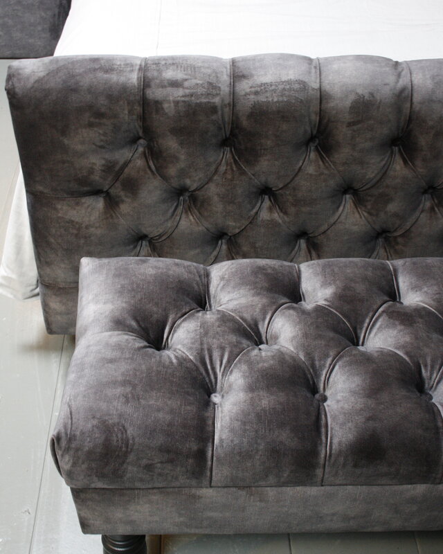 Rene Houtman Bedbankje Gecapitonneerd Adore D.Grey 160 cm