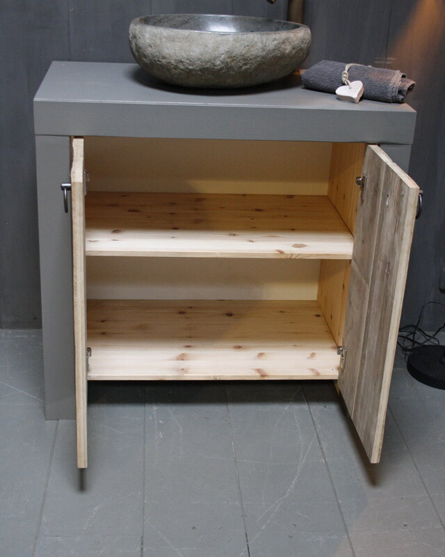 Rene Houtman Landelijk Badmeubel Stockholm L90 tot 120 cm
