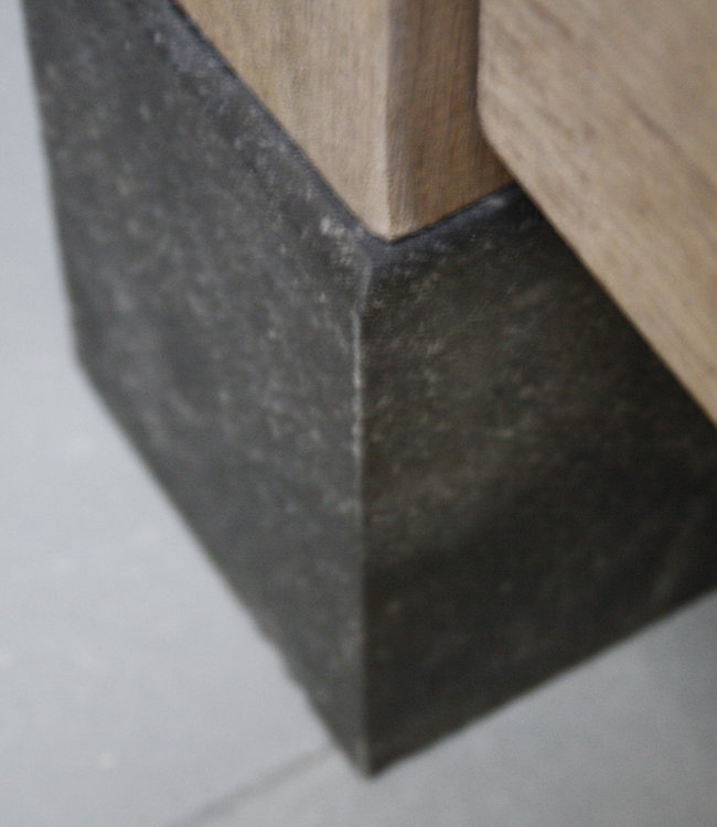 Rene Houtman Rosi Eikenhouten Badmeubel 4-lades 120 cm soft-close