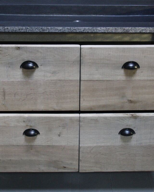 Rene Houtman Rosi Eikenhouten Badmeubel 4-lades 120 cm soft-close