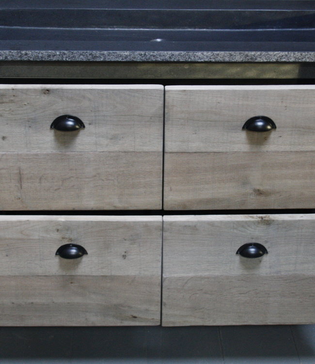 Rene Houtman Rosi Eikenhouten Badmeubel 4-lades 120 cm soft-close