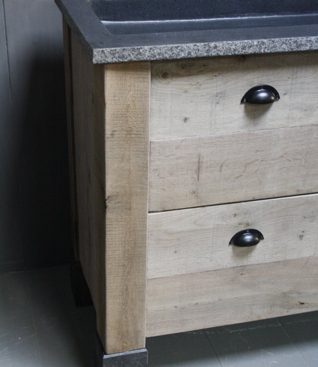 Rene Houtman Rosi Eikenhouten Badmeubel 4-lades 120 cm soft-close