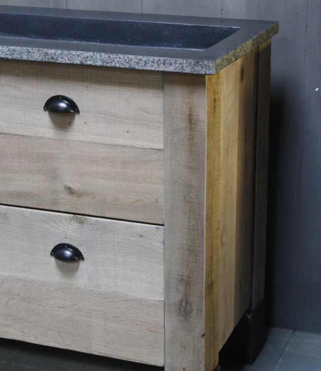 Rene Houtman Rosi Eikenhouten Badmeubel 4-lades 120 cm soft-close