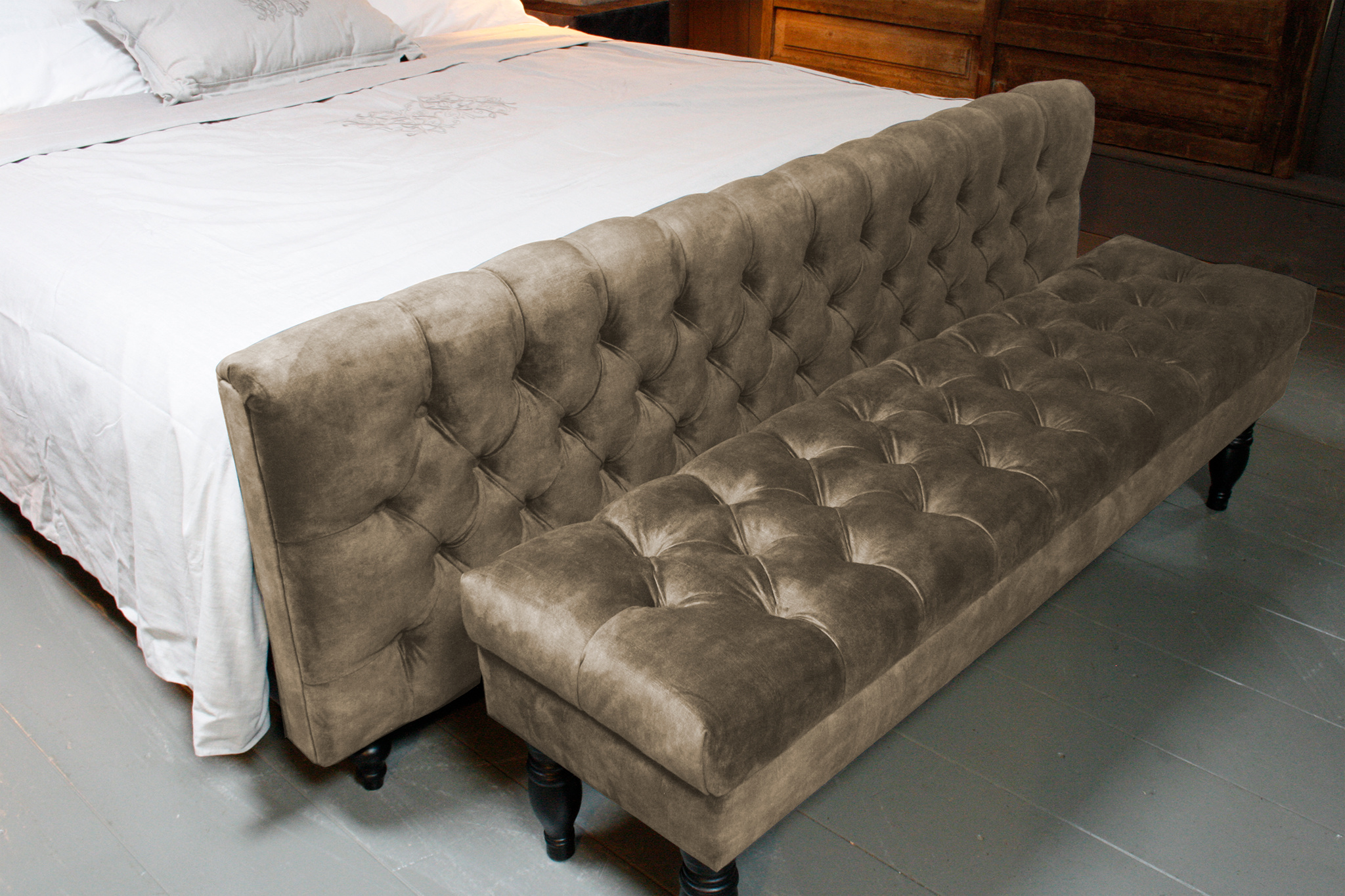 Rene Houtman Darlton Adore Ledikant Gecapitonneerd Beige