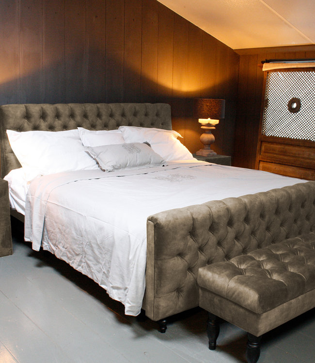 Rene Houtman Hocker Kubus Stof 42x42x60 - Adore Beige