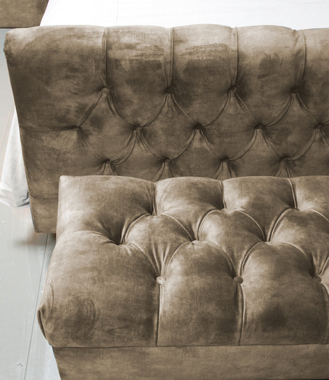 Rene Houtman Bedbankje Gecapitonneerd Adore Beige 160 cm