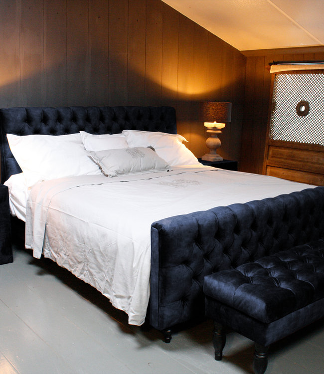 Rene Houtman Darlton Adore Ledikant Gecapitonneerd Indigo