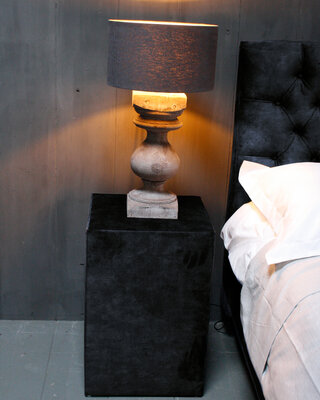 Rene Houtman Hocker Kubus Stof 42x42x60 - Adore Indigo