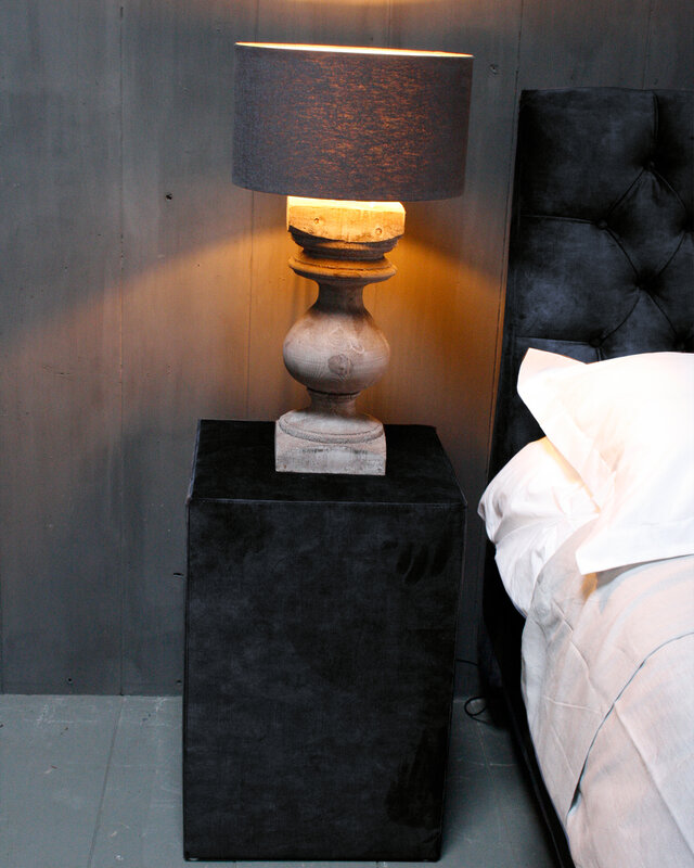 Rene Houtman Hocker Kubus Stof 42x42x60 - Adore Indigo