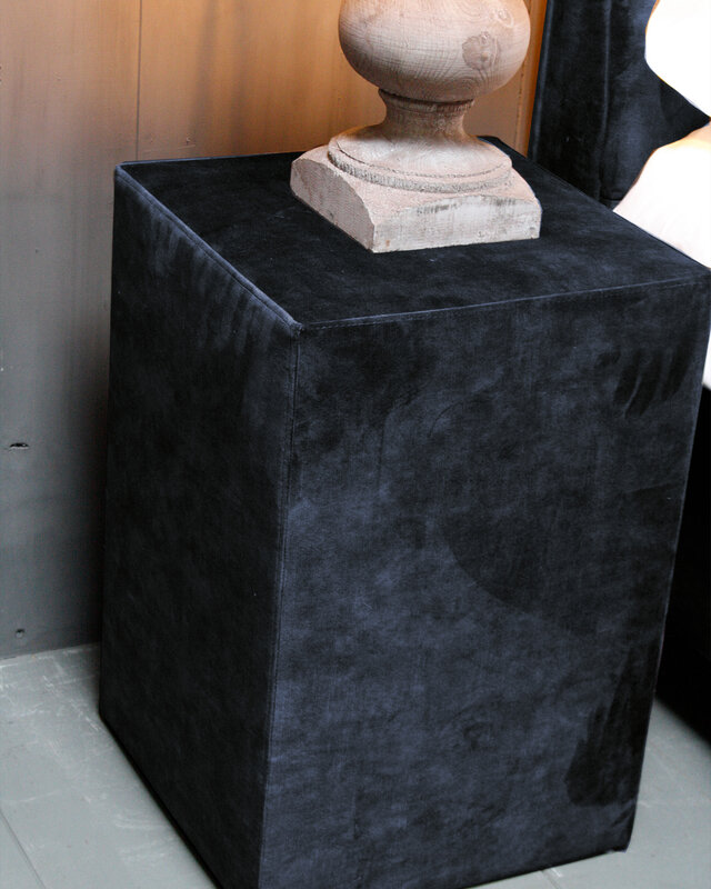 Rene Houtman Hocker Kubus Stof 42x42x60 - Adore Indigo