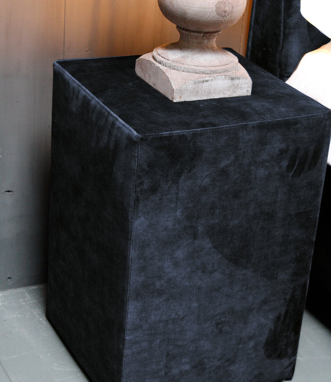 Rene Houtman Hocker Kubus Stof 42x42x60 - Adore Indigo