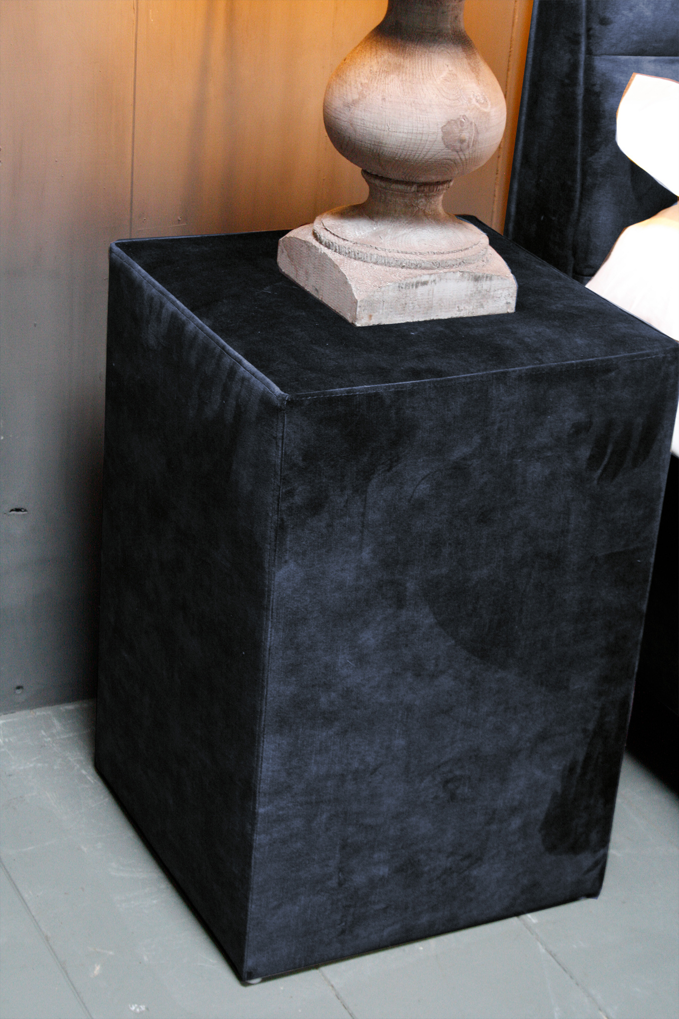 Rene Houtman Hocker Kubus Stof 42x42x60 - Adore Indigo