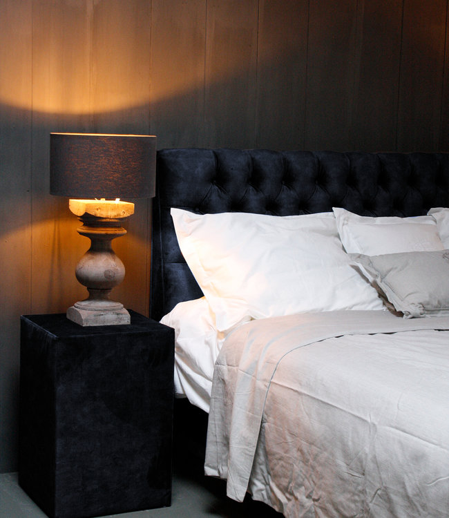 Rene Houtman Hocker Kubus Stof 42x42x60 - Adore Indigo