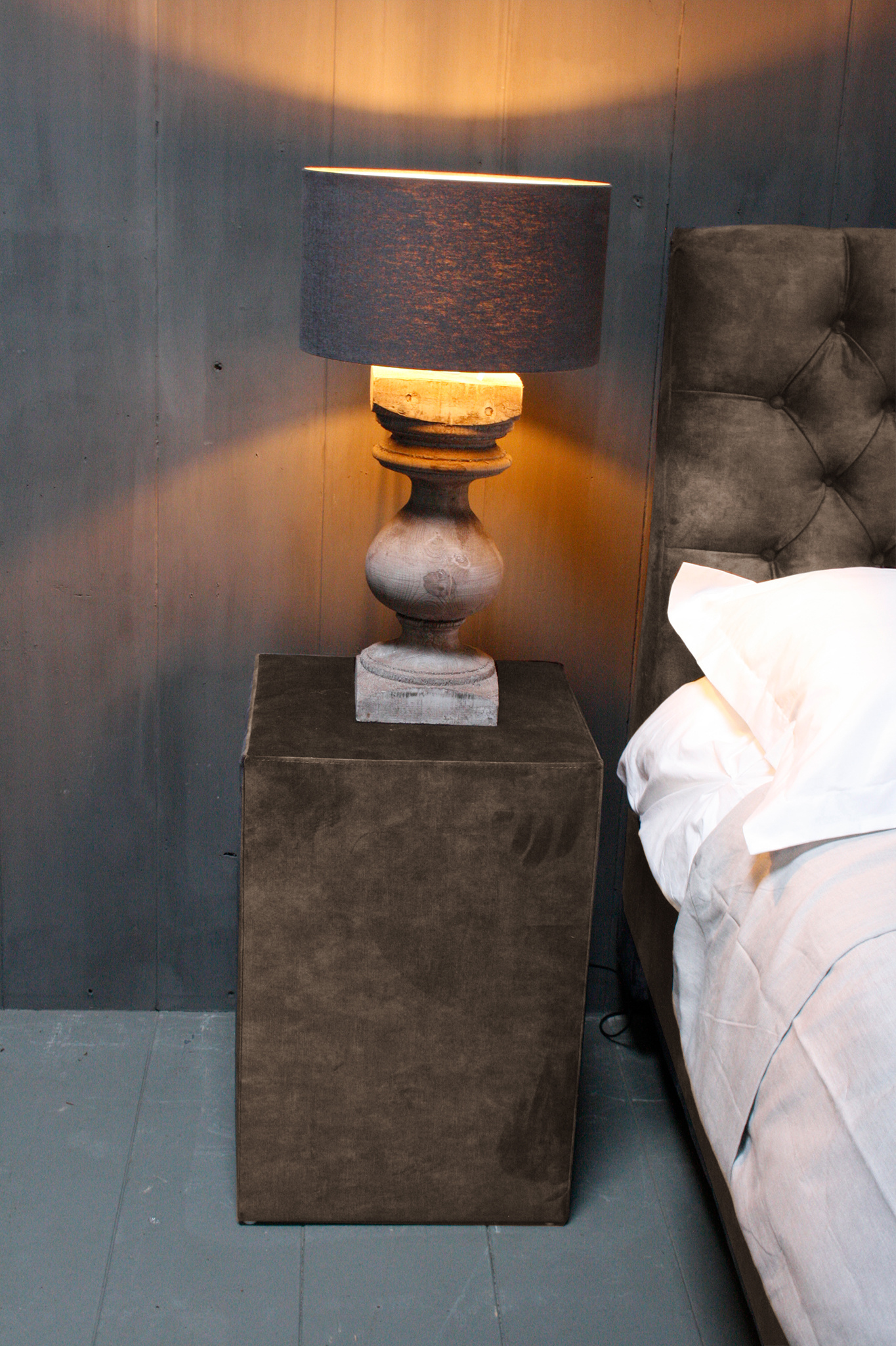 Rene Houtman Hocker Kubus Stof 42x42x60 - Adore Liver