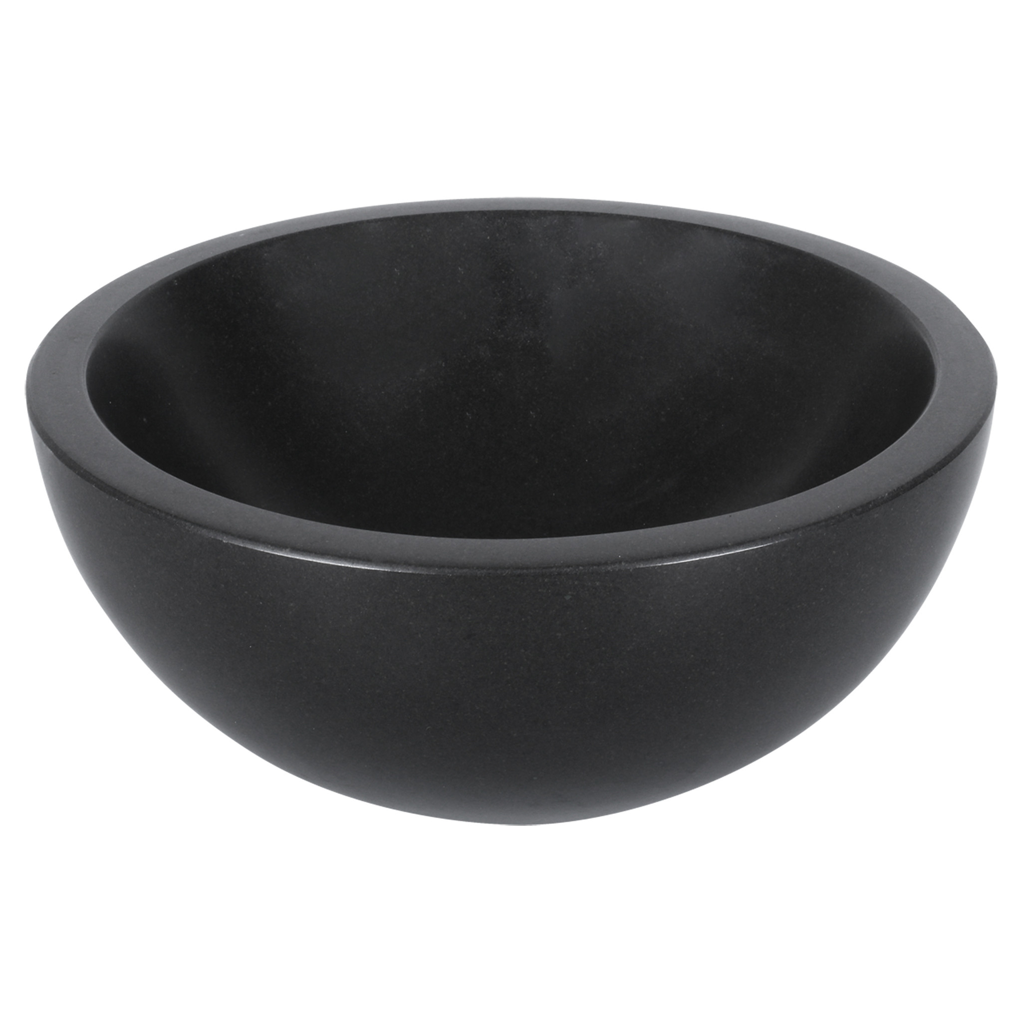 Differnz Ruz Waskom 25cm Rond Basalt Steen Zwart
