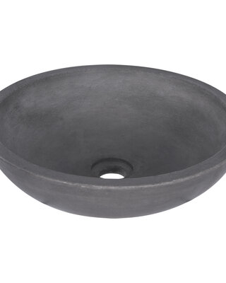 Differnz Ravano waskom rond 40 x 40 x 12 cm donkergrijs
