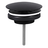Differnz afvoerplug always open mat zwart 72mm