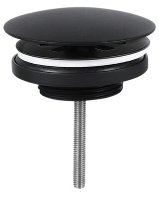 Differnz Differnz afvoerplug always open mat zwart 72mm