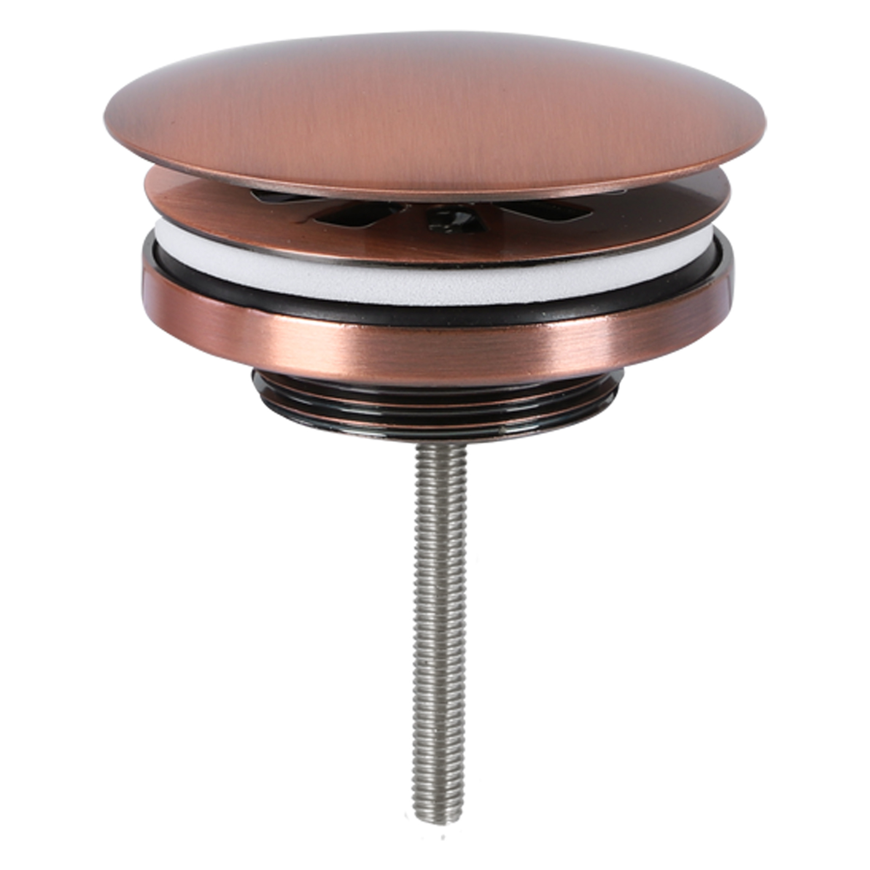 Differnz Differnz afvoerplug always open rood koper 72mm