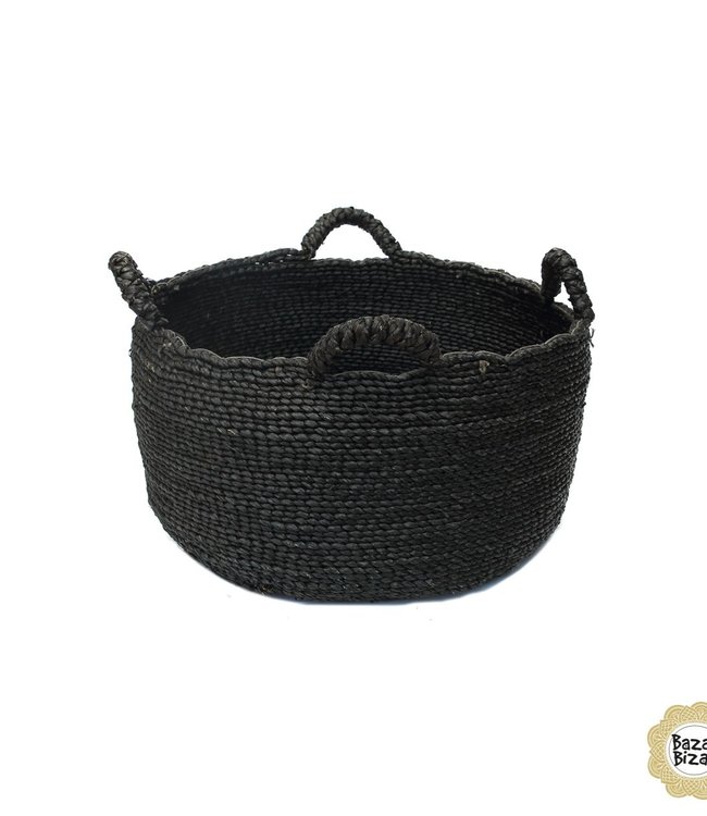 Bazar Bizar Les Quatre Mains Wasmanden - Zwart - Set van 3