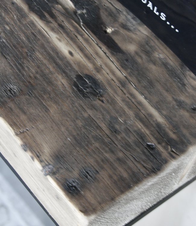 Rene Houtman Sunny Hoge Bijzettafel Wagondeel Zwart Onderstel