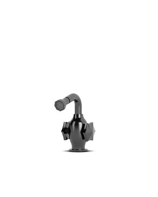 JEE-O Bloom Opbouw Bidetkraan met Tweegreep-mengkraan | Gun Metal