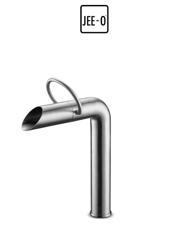 JEE-O Pure – Hoge wastafelkraan opbouw Geborsteld & Gepolijst