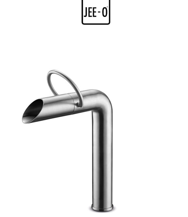 JEE-O Pure – Hoge wastafelkraan opbouw Geborsteld & Gepolijst