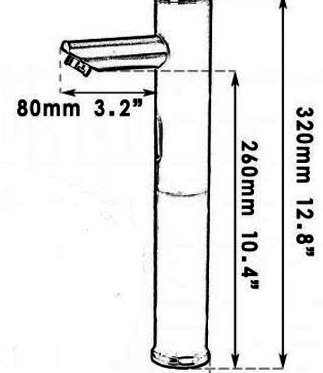 Rene Houtman Oil Brons Sensorkraan Hoog Model - Handenvrije Kraan