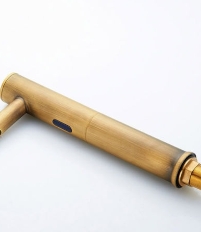 Rene Houtman Antiek Bronzen Sensorkraan Hoog Model - Handenvrije Kraan