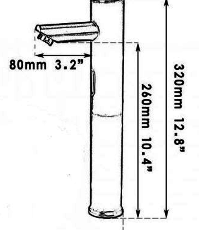 Rene Houtman Antiek Bronzen Sensorkraan Hoog Model - Handenvrije Kraan