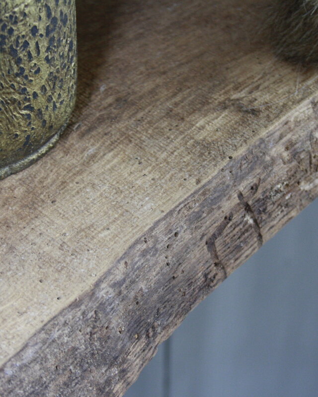 Rene Houtman Sidetable Ijzeren Onderstel Oud Eikenhout