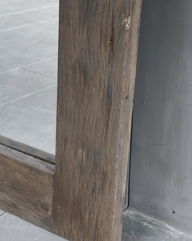 Rene Houtman Oud Houten Spiegel Roug 160x80 cm Grey