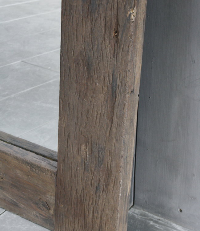 Rene Houtman Oud Houten Spiegel Roug 160x80 cm Grey