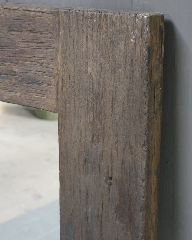 Rene Houtman Oud Houten Spiegel Roug 160x80 cm Grey