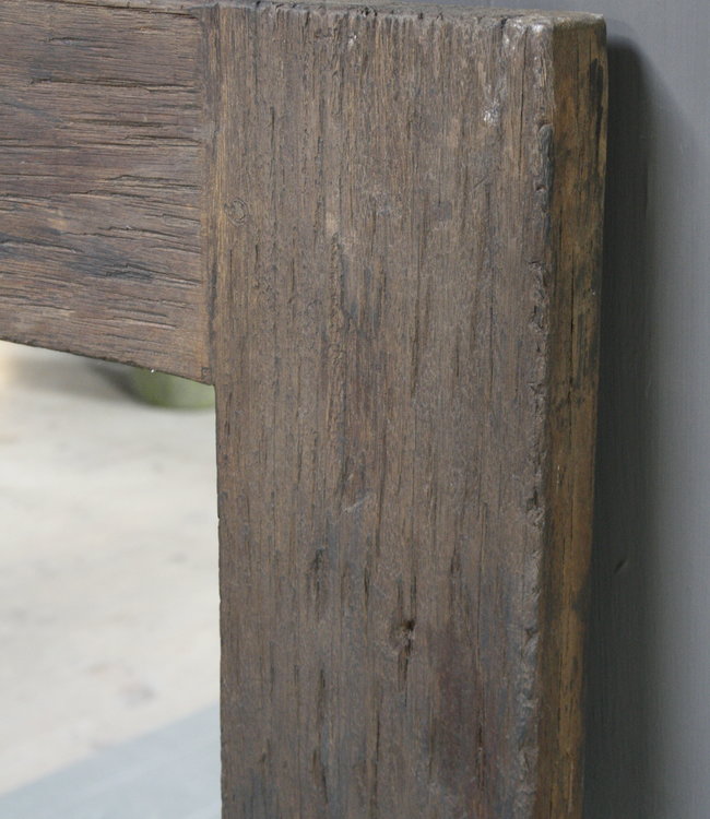 Rene Houtman Oud Houten Spiegel Roug 160x80 cm Grey