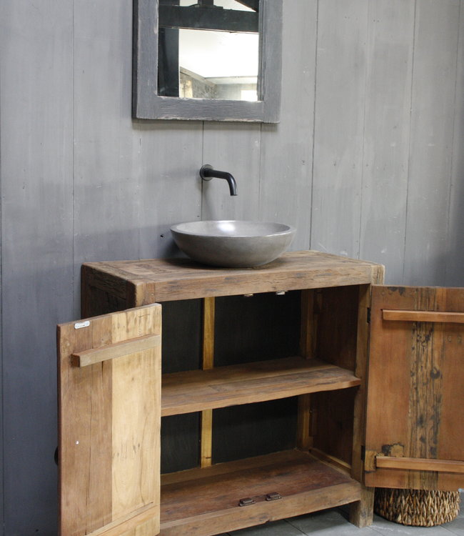 Rene Houtman Wastafelmeubel Hendrik 90x90 cm Naturel Hout