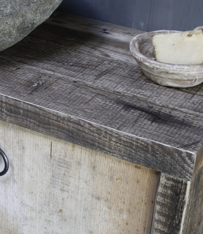 Rene Houtman Davide Badkamermeubel Wagonhout & Kaasplanken 80 cm