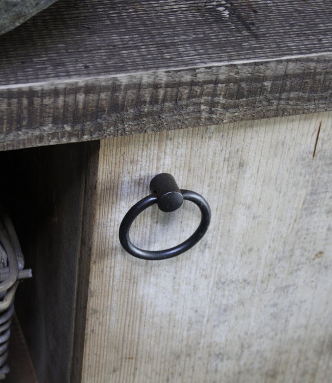 Rene Houtman Davide Badkamermeubel Wagonhout & Kaasplanken 80 cm